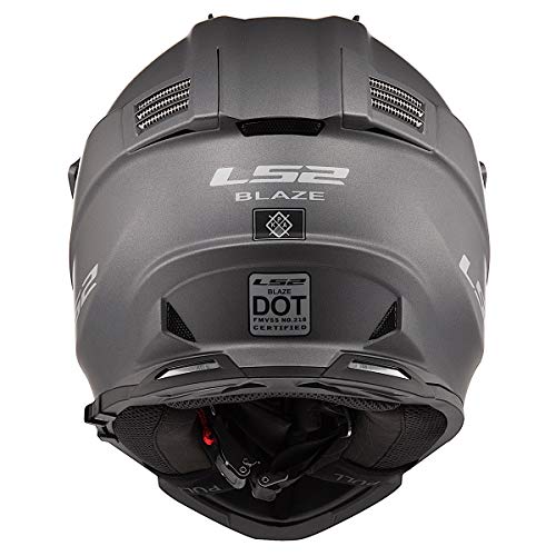 Ls2 Helmets Blaze Adventure Helmet (Matte Titanium - X-Large) #TOP3