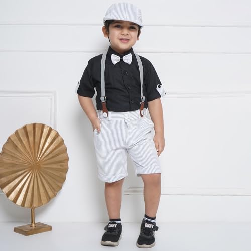Image of AJ DEZINES Kids Clothing Shirt Shorts Set For Boys