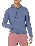 Amazon Essentials Men's Lightweight French Terry Hooded Sweatshirt, Indigo, Medium