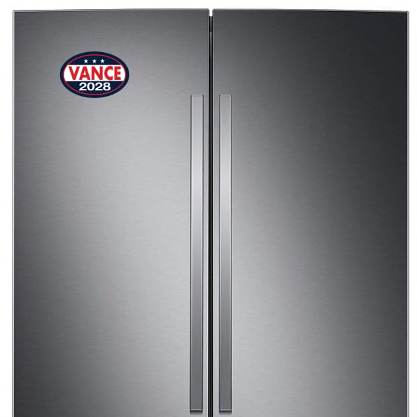 Image of Oval Campaign Magnet, JD Vance 2028, Republican, GOP, MAGA, 6 inch x 4 inch Magnetic Bumper Sticker