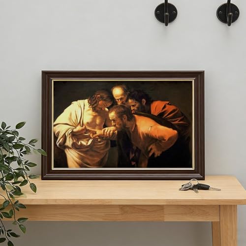 Tableau Caravaggio L'Incrédulité de Saint Thomas 50x76 cm - 7