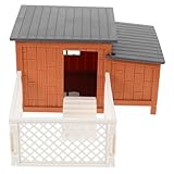 Montaje interactivo: disfruta de la experiencia divertida e interactiva de montar tú mismo el modelo completo de gallinero y valla de granja, gallineros en miniatura, inserto de suelo para jardín