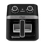 Oster® Freidora de Aire Manual, Recubrimiento Oster® DiamondForce, con Ventana y Luz Interna, 6L de Capacidad, con...