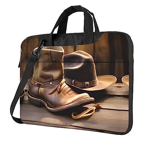 Sac ordinateur 14 pouces antichoc pour protéger votre PC avec un motif cowboy