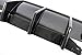GaofeiLTF Rear Lip Bumper Diffuser Carbon Fiber Style Fits for Charger SRT 2015-2021 Rear Body Splitter Valance PP OE Style