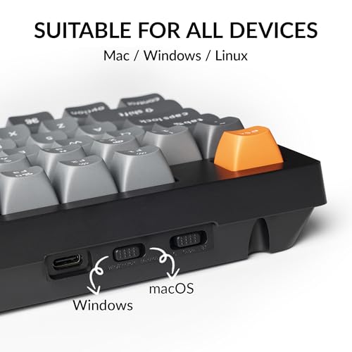 Image of Keychron K10 Max Wireless Custom Mechanical Keyboard, QMK 2.4 GHz Bluetooth Full-Size with Hot-swappable Keychron Super Banana Switch Compatible with Mac Windows Linux (RGB Backlit)