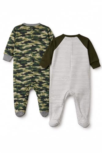 Image of TuddyBuddy 100% Cotton Multi Color Zipper Romper Sleepsuit /Romper /Jumpsuit for Baby Boy & Baby Girl