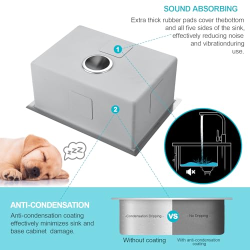 Évier à barre encastrable idéal pour un bar humide compact - 5