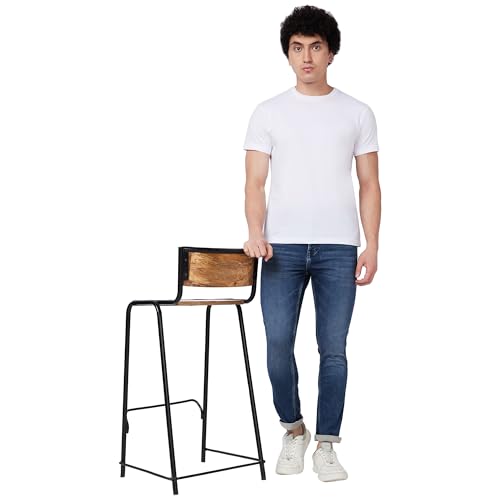 Image of Spykar Men's Kano Slim Fit Mid-Rise Jeans (Ankle Length)