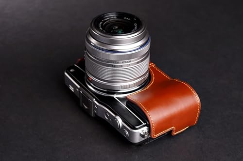 Demi camera case Olympus Epm2 cuir véritable pour éviter rayures