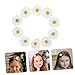 Beaupretty 10pcs Little Daisy Barrettes Flower Wedding Hair Pins Bridal SunFlower Alligator Hair Clips for Girls (White)