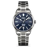 Rotary Men's Seamatic 100M Water Resistance Blue Dial Stainless Steel Bracelet Watch