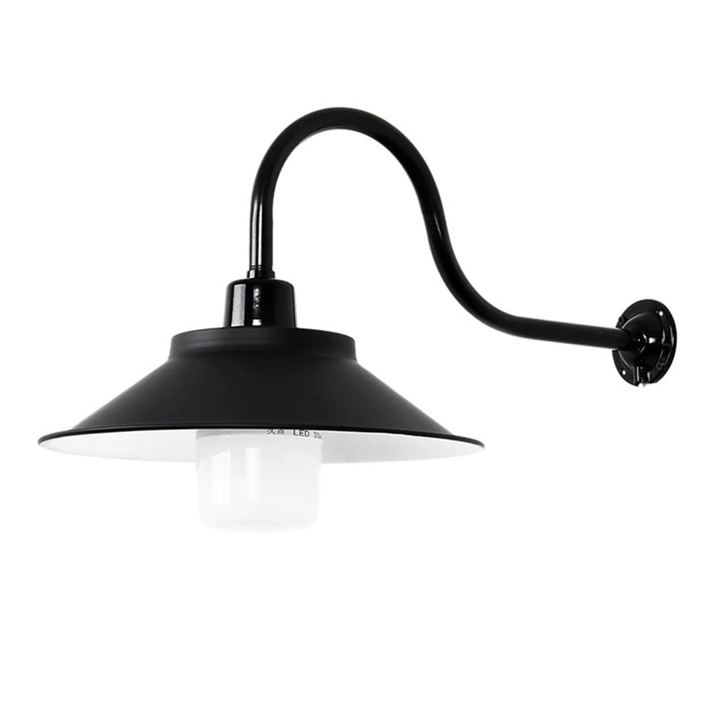 Lámpara de metal impermeable de pared con iluminación externa para patio 7