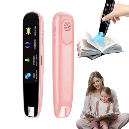 Amigopen Multipurpose Translation Device,Multipurpose Translation Pen,Amigopen Traductor,112 Language Translator Device with Touch Screen,Wi-Fi Wireless Reading Pen,2 Way Vocie Translation (Pink)