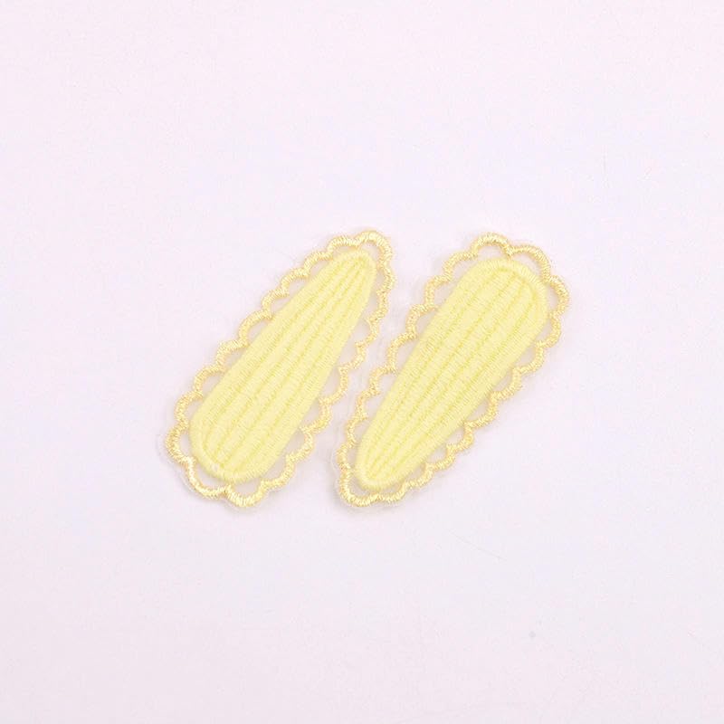 Naszywka haftowana 6,5 * 3 CM 30 SZTUK Marchewka Ręcznie Robione Szydełkowe Aplikacje Naszywki Owocowe Małe Haftowane Żelazkowe Na Ubrania(Yellow)