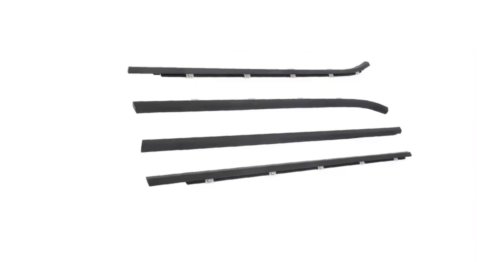 Iukmrt One Color For Hyundai For I30 822102L000 Glass Protector Weatherstrip 2008-2011 Sealing 4 Pieces Black Outside Window Rubber Car Door Seal Protector