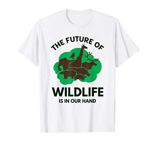 The Future of Wildlife is in Our Hand Save Nature Forest Camiseta