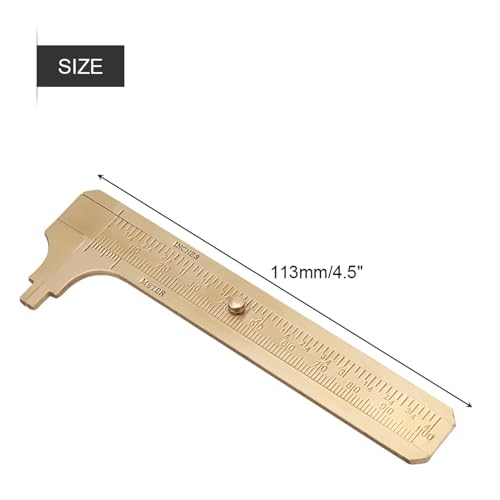 Calibrador Vernier de Latón Medidor Digital Mini miniatura 4