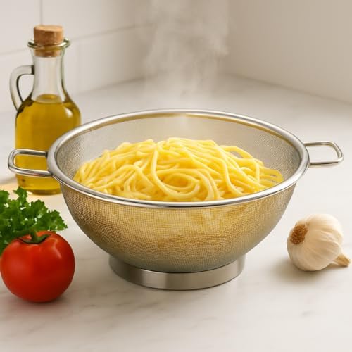 Escorredor de Macarrão, Arroz e Alimentos Ixox 26 cm com Alças, M...