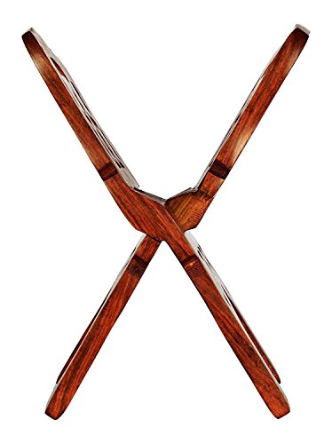 Image of Book Reading Stand |Wooden Brown Rehal Handmade |Handcrafted Sheesham Premium Geeta /Quran /Bible /Ramayana Holy Book Stand (Brown 01)