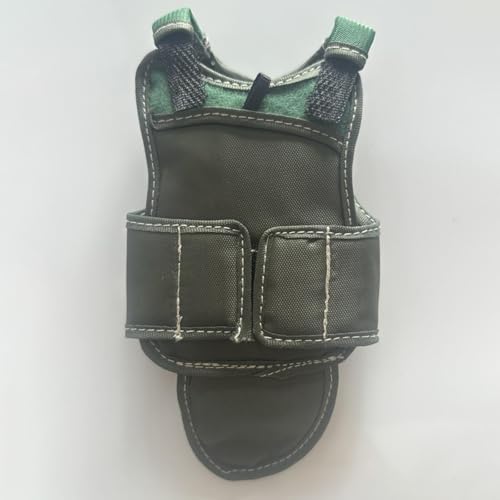 Chaleco de muñeco ropa de entrenamiento verde escala 1/6 4