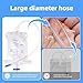 Latex Condom Catheter External Self-Sealing Set, Thick Tube,500ml Leg Bag *1, 2000ml Urine Bag *1, Soft Condoms *7, Day and Night Use Quick and Easy Drainage, No Backflow, No Leakage (30mm/1.18inch)