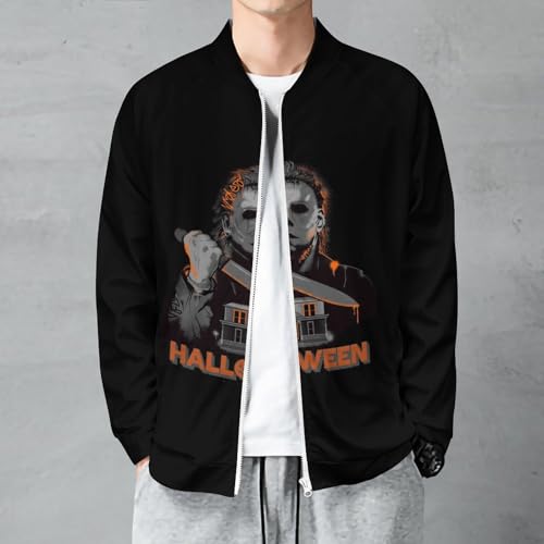 ZHANGXM Long Sleeve Men Hoodies Halloween Michael Myers Unisex Winter And Fall Coat Shirts2
