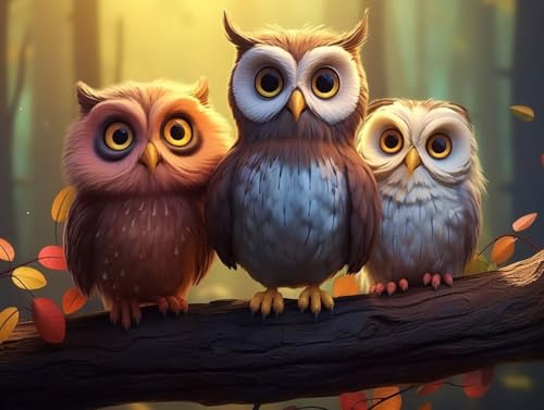 DIY broderie diamant hibou, une idée cadeau créative pour adulte