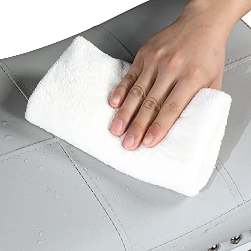 Oulluo Black Bar Stools Set Of 2, 24" Counter Height Bar Stools, Pu Leather Bar Stools For Kitchen Counter, Modern Metal Base Padded Saddle Barstool With Nailhead Trim Stools For Island,Grey,918Gb #TOP6