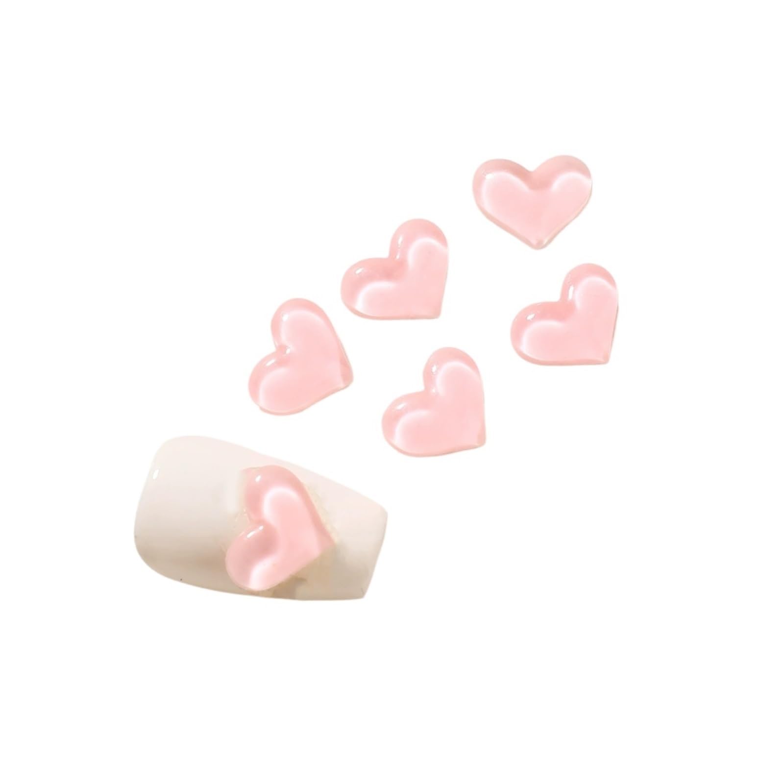 Glass Magnets 12pcs Transparent Colored Loving Heart Refrigerator Magnet Photo Wall Message Board Magnetic Stickers