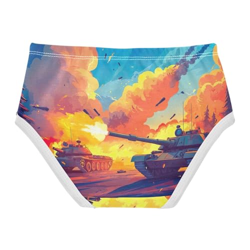 Print Toddler Girls Underwear 2t Cotton Panties Little Girl Tank War Orange Briefs Kids Undies2