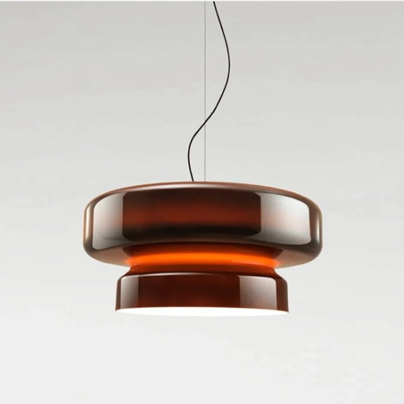 Lámpara colgante de cristal transparente con luz LED de tres colores para iluminar la cocina 1