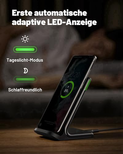 INIU Wireless Charger Stand für iPhone und Samsung Galaxy – 2er Pack, 15W