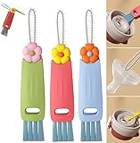 3 in 1 Cup Lid Cleaning Brush, 2025 Multifunctional Crevice Cleaning Brush for Bottle Gap Tight Spaces Cup, Cup Lid Gap Cleaning Brushes Set for All Kinds of Cups and Bottles (3Pcs)