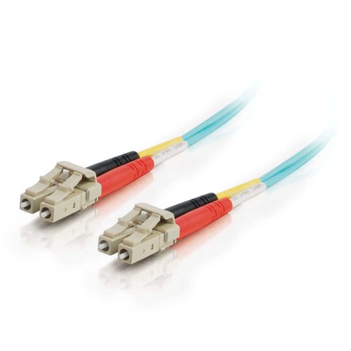 Câble fibre optique LC-LC OM3 duplex pour une transmission 10 Gbps stable sans latence 1m