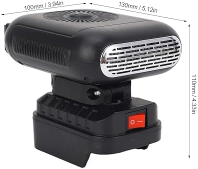 Portable Space Heater for BL1800 Series, Battery Powered with 90 Degree Flip, 2 Temperature Control & 2 USB Ports, for Small Spaces