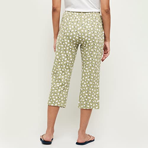 Image of Max Cotton Women Printed Regular Fit Casual Style Lounge Capris