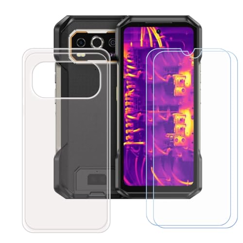 BMPNLSZ �K�pUlefone Armor 27T Pro+�p+[2�p�b�N]HD�����K���X�ėp�����ʂ����P�[�X�A�V���J�Q���P�[�XTPU�o���p�[�ی�o�b�N�P�[�X-�K�pUlefone Armor 27T Pro+�p�X�N���C�u�h�~�ی��(6,78")
