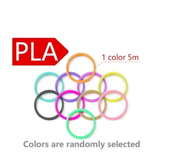 Generic 3D Pen Printing Cables: 5M PLA Filament Refills in 10 Colors, 1.75mm – Perfect for Creative 3D Art Projects