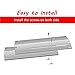 Hisencn Universal Replacement Adjustable Stainless Steel Heat Plate Shield, Heat Tent, Flavorizer Bar, Burner Cover, Flame Tamer for Brinkmann Gas Grill, Heavy Duty, Extends from 11.75