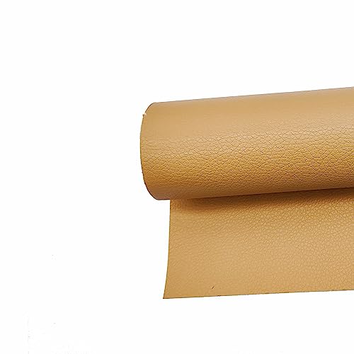 Surriba Cuero para Manualidades, Polipiel Asiento Moto Cabeceros Sofás Cuadros Scrapbook 40 * 120cm Albaricoque Lino