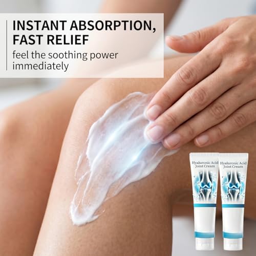 KAFZEL 2 Pièces Creme acide hyaluronique, Crème de soulagement des articulations à l'acide hyaluronique, gel lisse de massage des articulations – vue 3