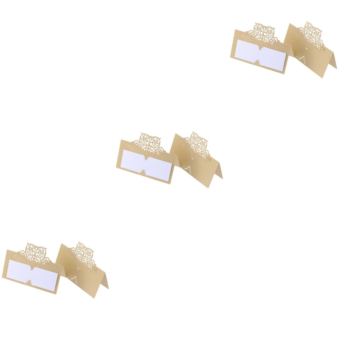 MAGICLULU 150stücke -cut Floral Platzkarten Für Hochzeiten Elegante Tischkarten Zur Namensbeschriftung Für Bankette Und Feierlichkeiten Goldfarben Für Hochzeitsdeko Und Veranstaltungen