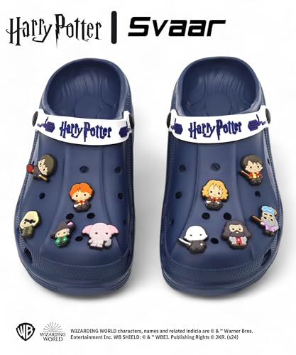 Image of SVAAR x Harry Potter Men's Magical Clogs with 10 Authentic Harry Potter Charms Included and Adjustable Back Strap