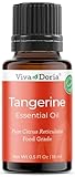 Viva Doria Tangerine Essential Oil, 100% Pure, Natural Essential Oil, Undiluted, for Aromatherapy | Food Grade, 15 mL (0.5 Fluid Ounce)