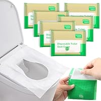 60 Stück Einweg Toilettenauflage, Spülbare Toilettenauflage Einweg, Tragbarkeit Toilettenauflage im Taschenformat, Toilettenschutz Unterwegs für Unterwegs Öffentlichen Toiletten