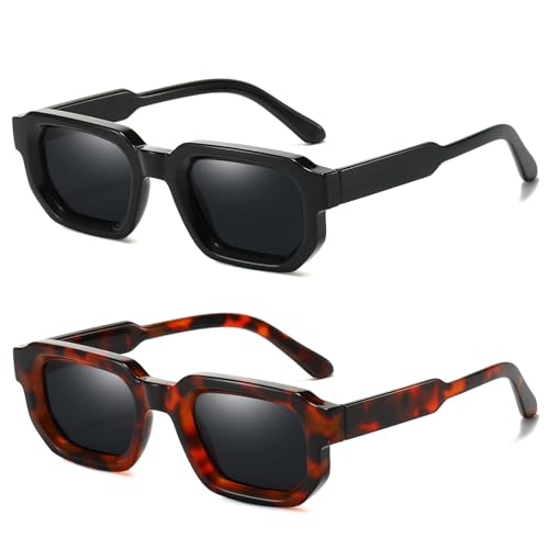 Rectangle Polarized Sunglasses For Men Unisex Women UV400 Hiking Travel Casual Sports Glasses