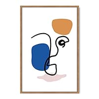 Framed Canvas Wall Art Illustration Canvas Prints Home Artwork Decoration for Living Room,Bedroom - 16x24 inches