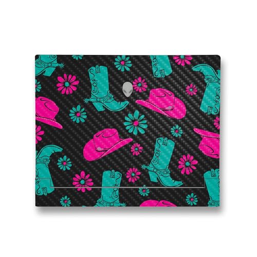 Image of MightySkins Carbon Fiber Skin Compatible with Alienware X14 R2 (2023) Full Wrap Kit - Neon Cowgirl | Protective, Durable Textured Carbon Fiber Finish | Easy to Apply & Change Styles | Made in The USA