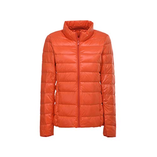 Sentaoa Femme Doudoune Légère d'hiver Ski Compressible Veste Matelassée Blouson Outdoor Sport Manteau (Orange, Asia 3XL)